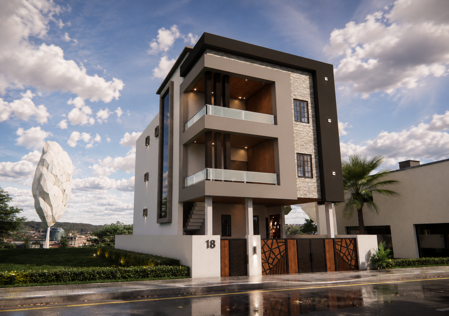 Anna Nagar residential project – modern home facade