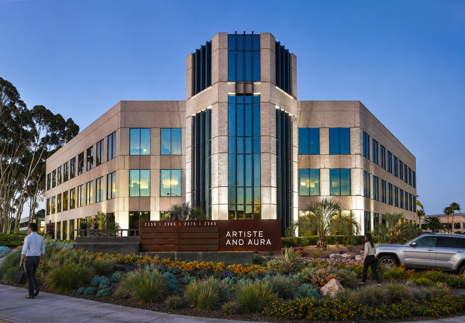 Corporate Architecture – modern office building exterior